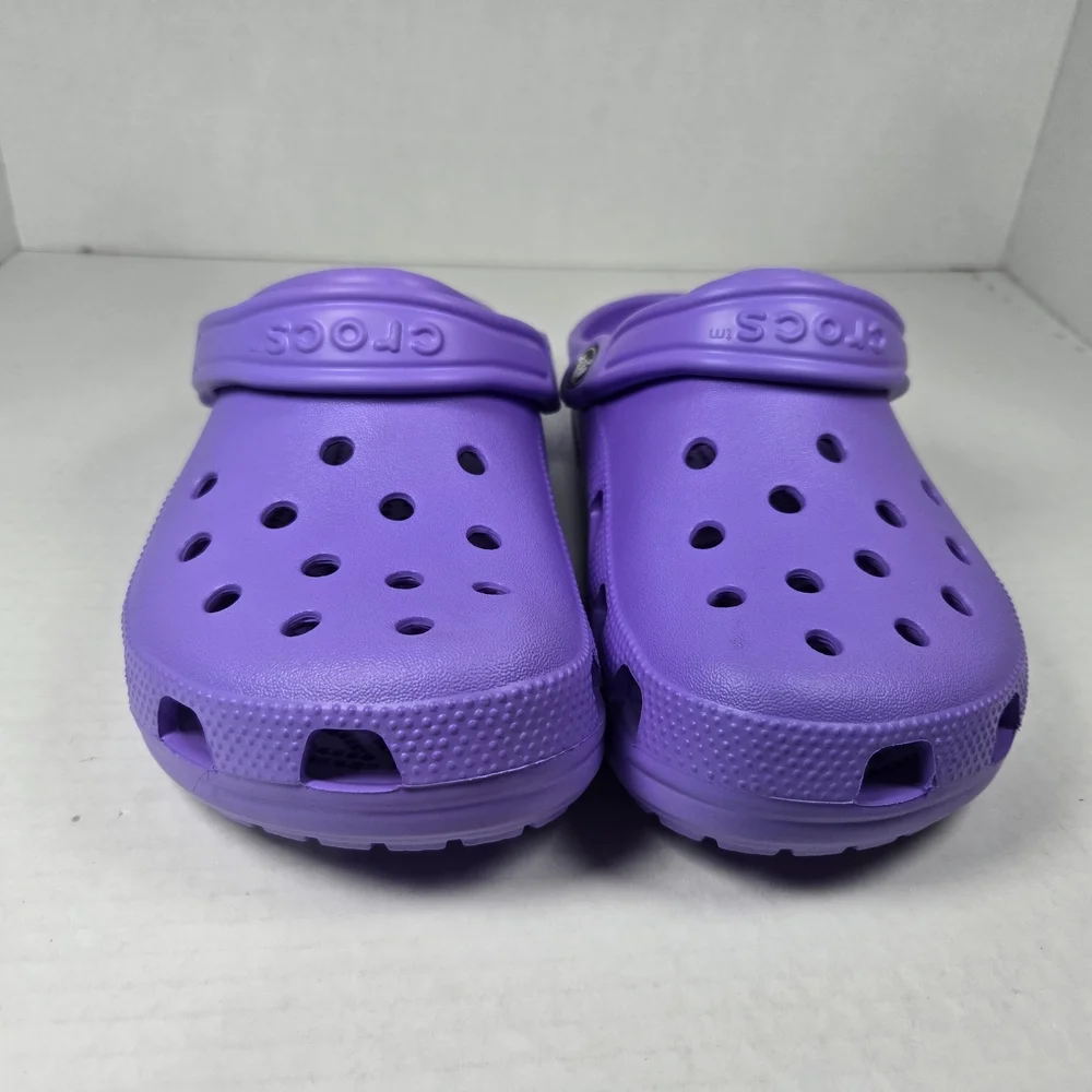 Crocs Kids Purple Classic Clog Slip-ons - Size J5 Big Girl 5